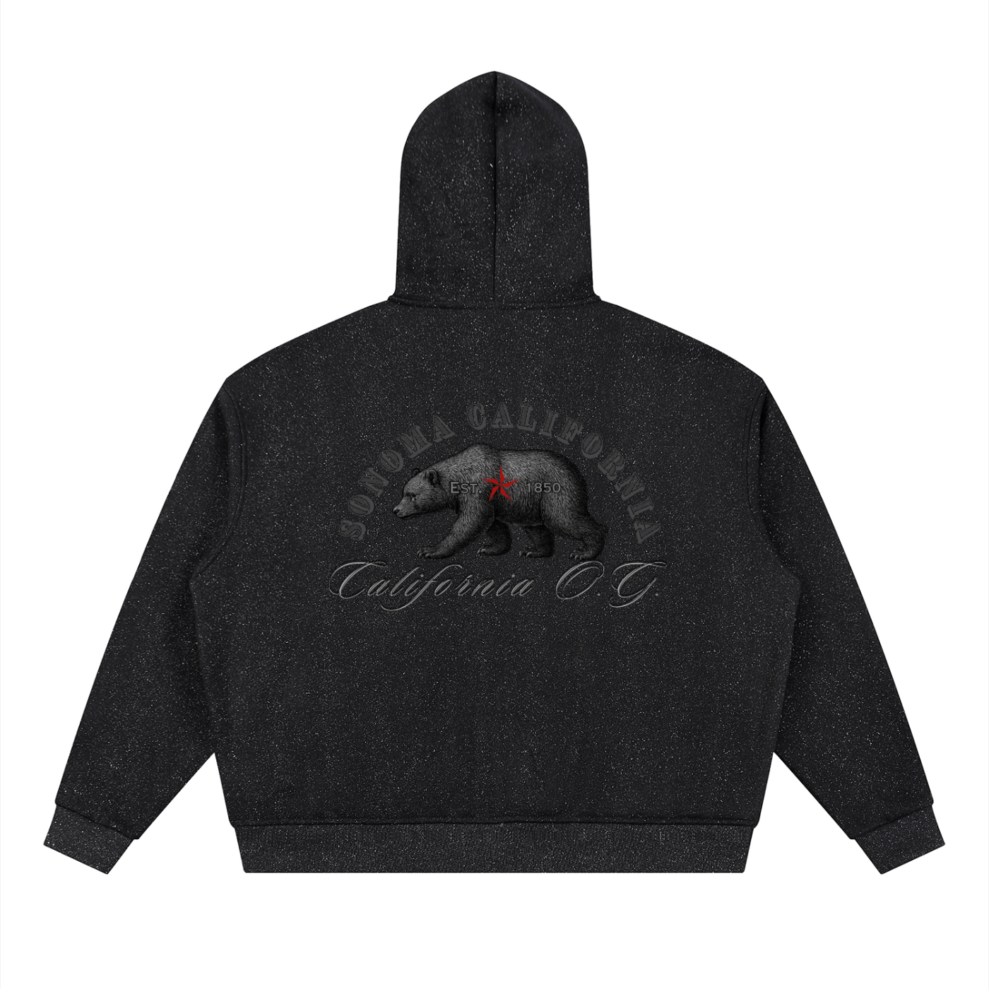 Unisex Sparkles Full Zip Boxy Hoodie