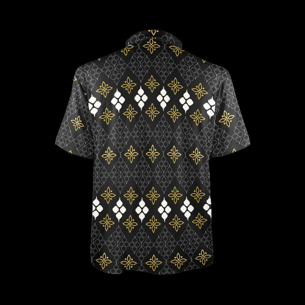 Batik Print Men's Polo Shirt