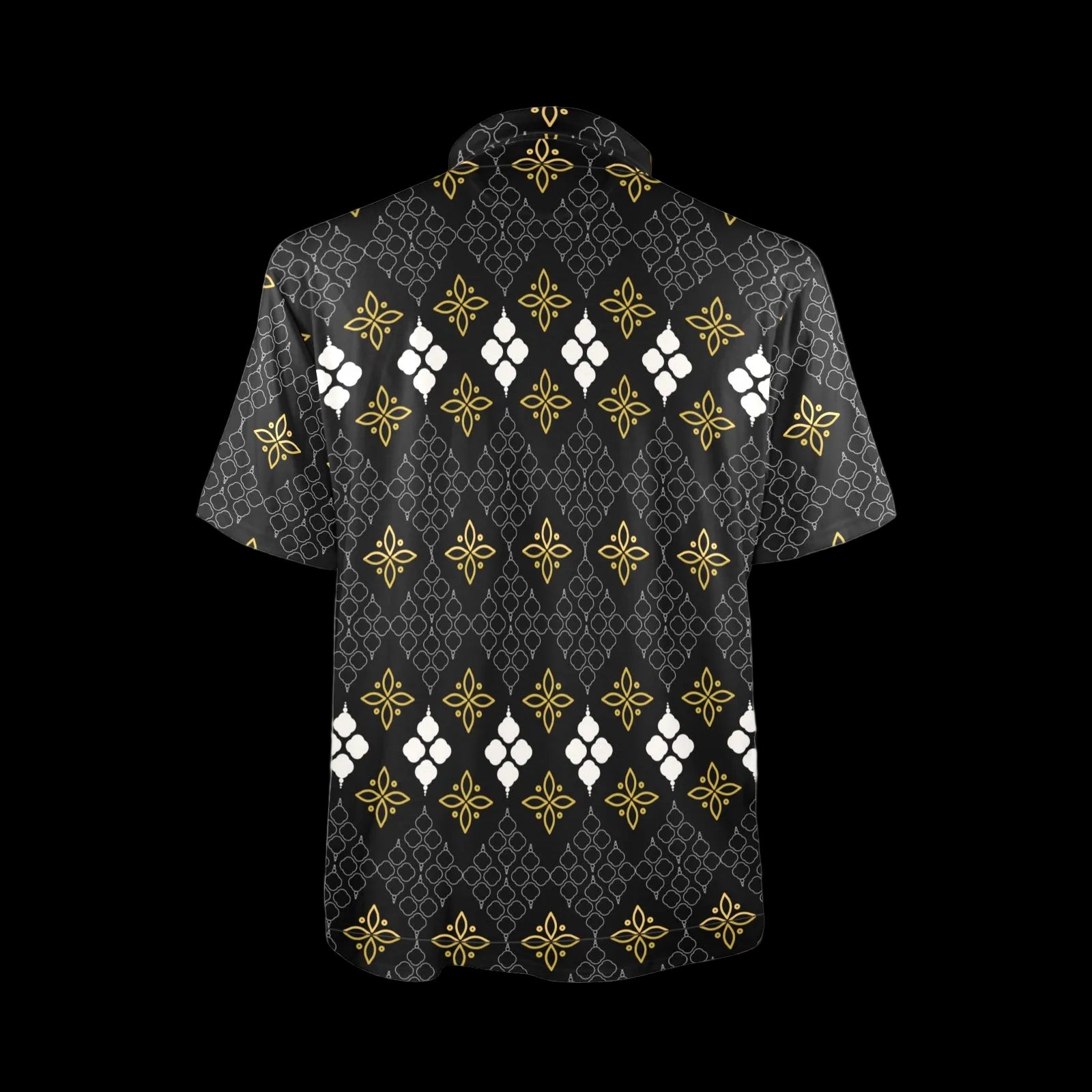 Batik Print Men's Polo Shirt