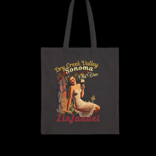 DRY CREEK ZINFANDEL Vintage Pinup Tote Bag