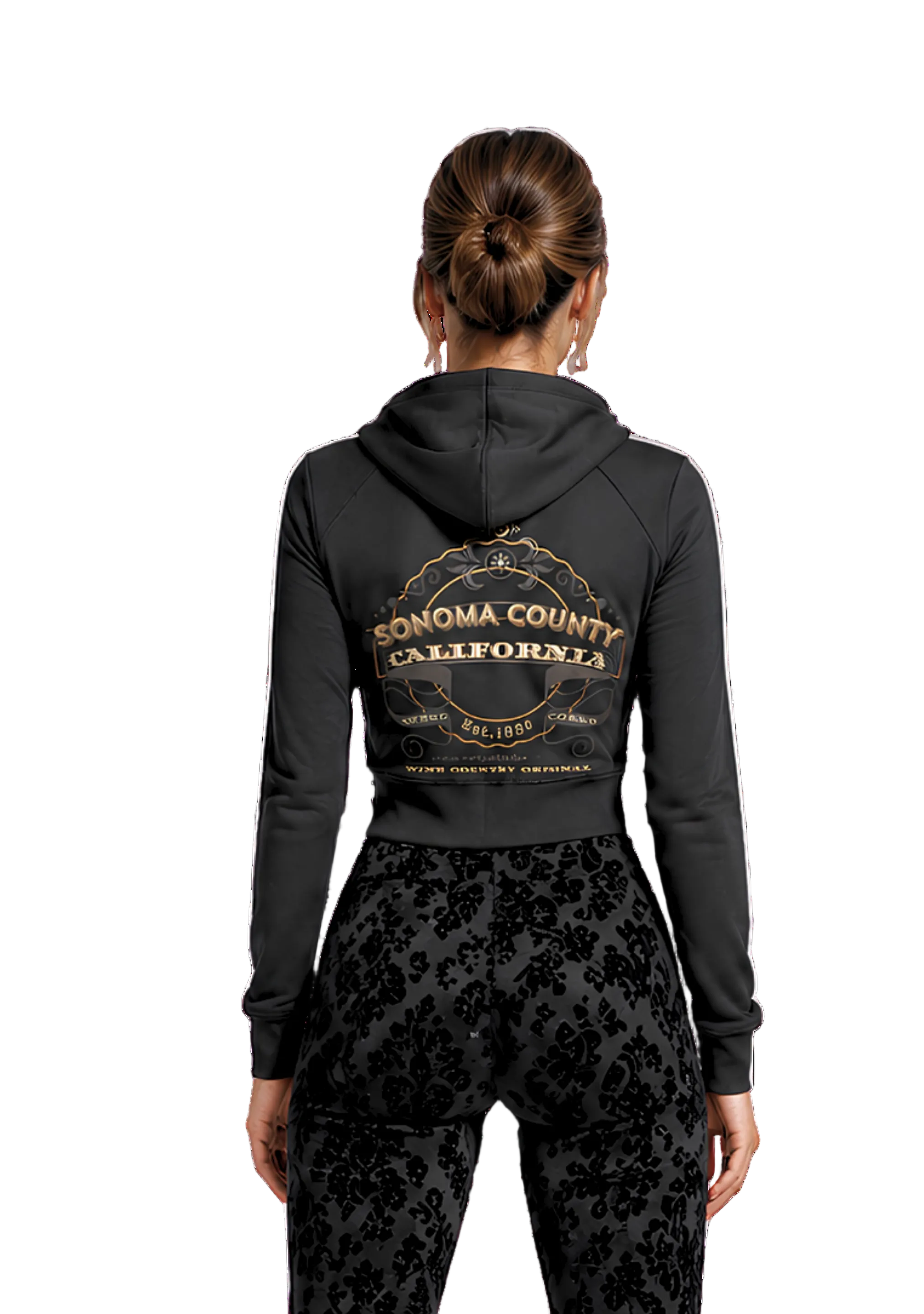 Wine Country Original Panelled Slim Fit Zip Hoodie Secondary image