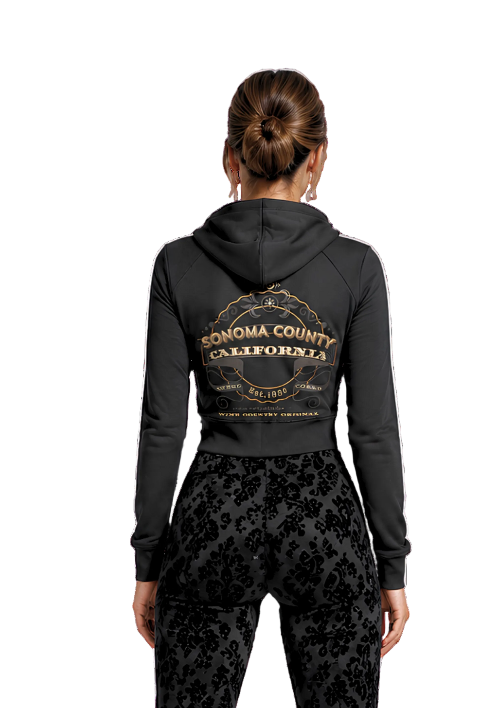 Wine Country Original Panelled Slim Fit Zip Hoodie