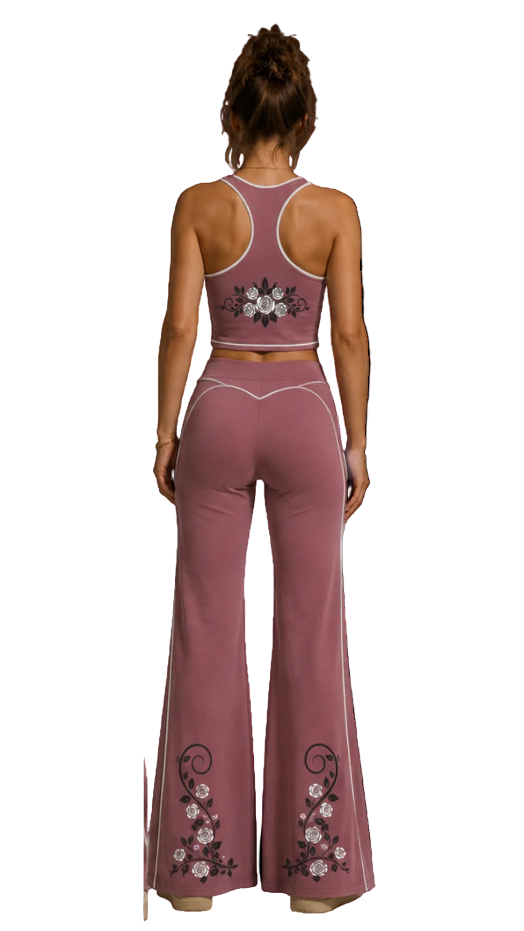 Western Rose Women’s High Rise Flared Pants Main image