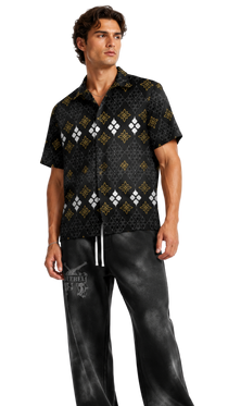 Batik Print Men's Polo Shirt