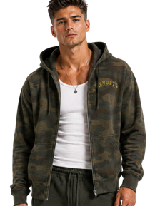 Revolt Camouflage Full Zip Hoodie