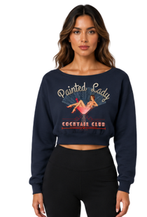 Retro Cocktail Club Women's Off-Shoulder Sweatshirt