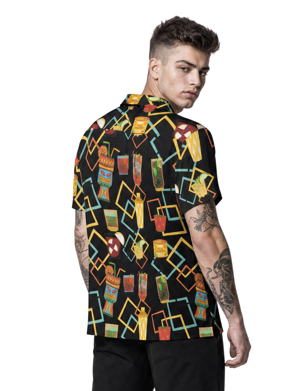 Tiki Cocktails Men's Hawaiian Shirt