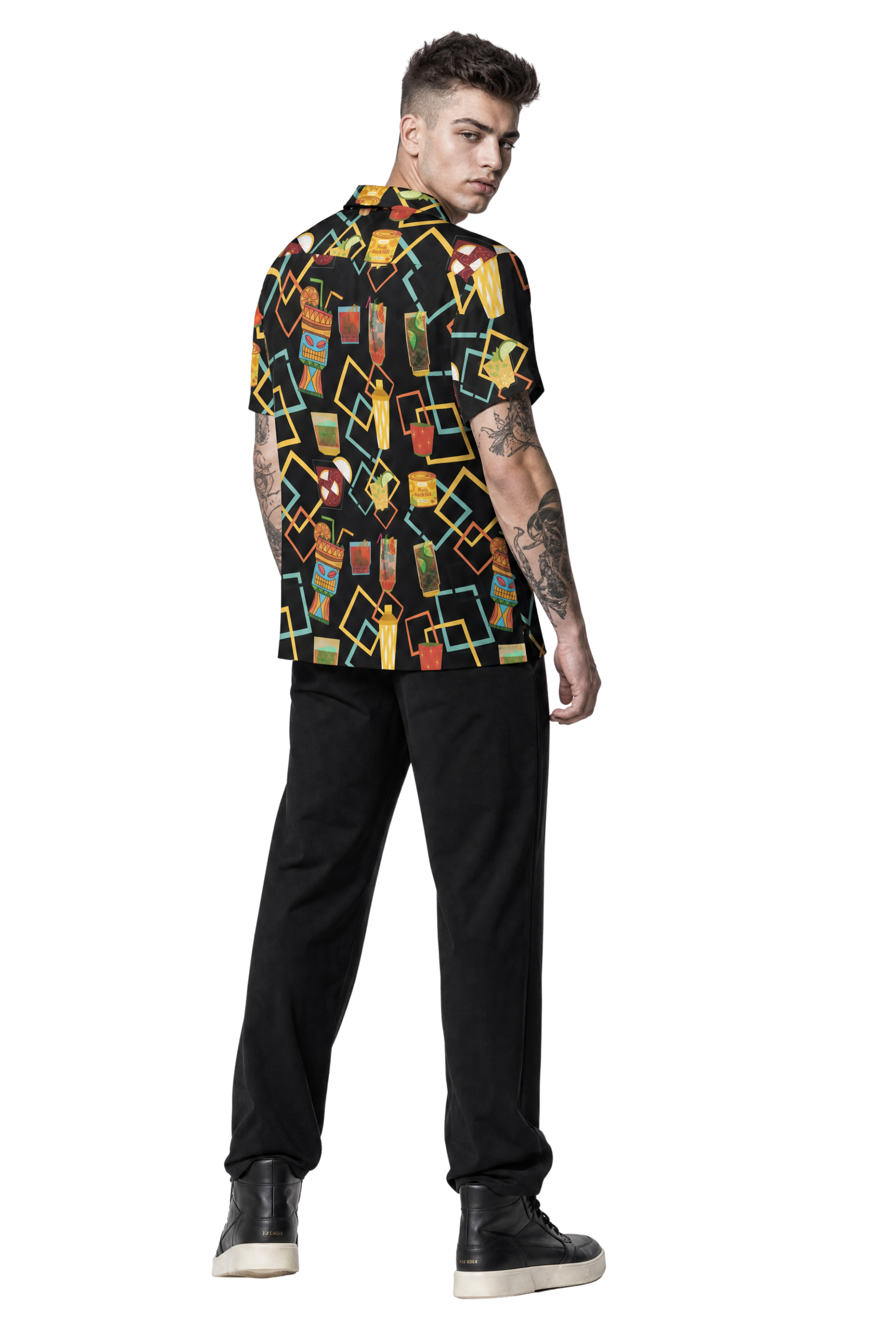 Tiki Cocktails Men's Hawaiian Shirt