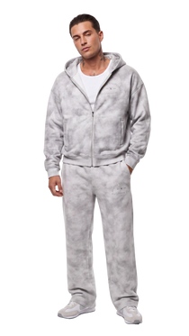 California O.G. Men's Dirty Washed Zip-Up Fleece Hoodie