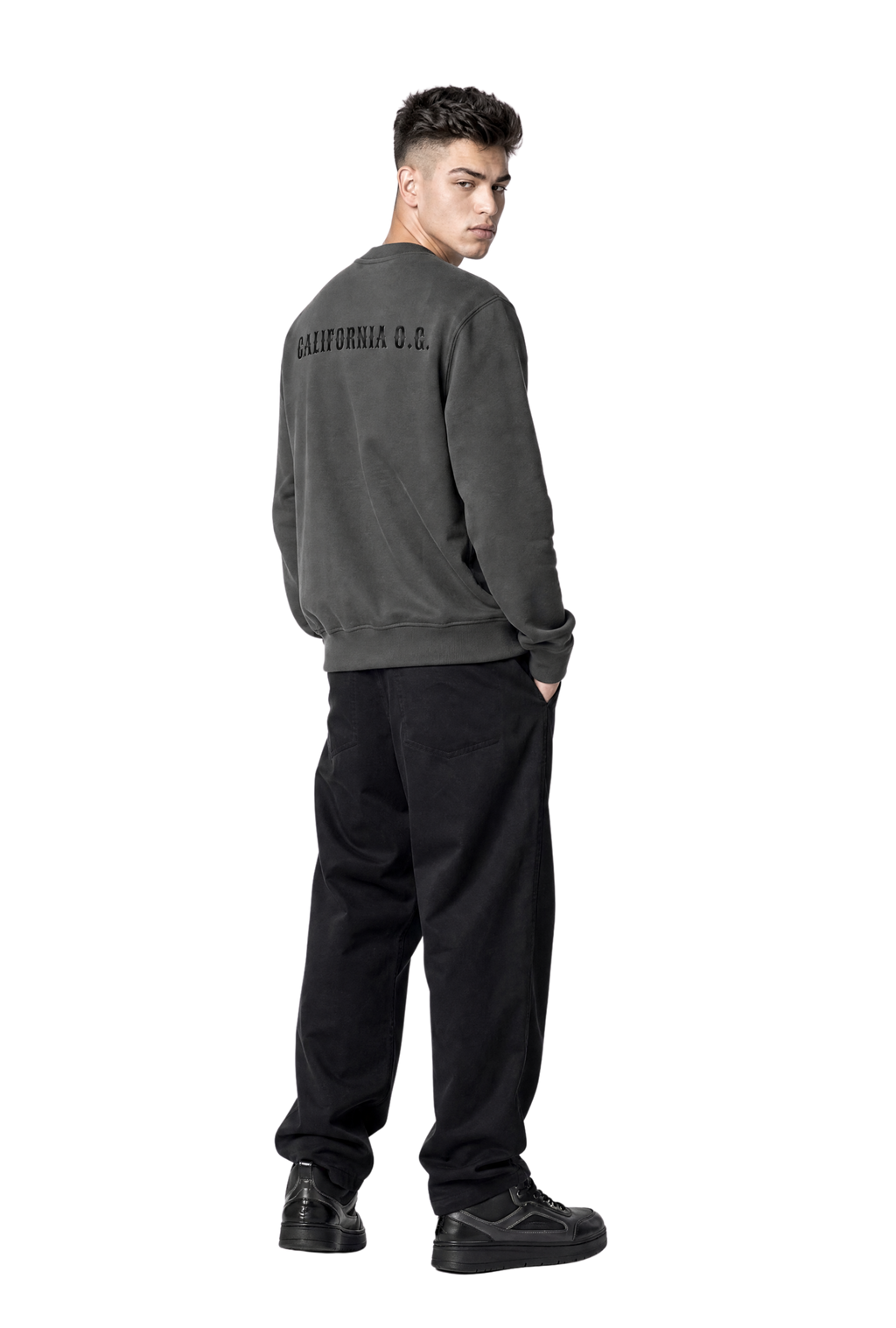 California O.G. Essential Zip-Up Fleeced Varsity Jacket