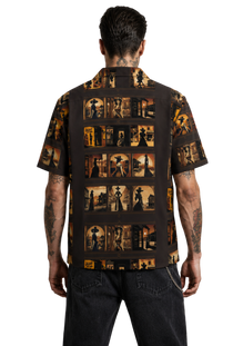 Western Saloon Men's Cuban Collar Shirt