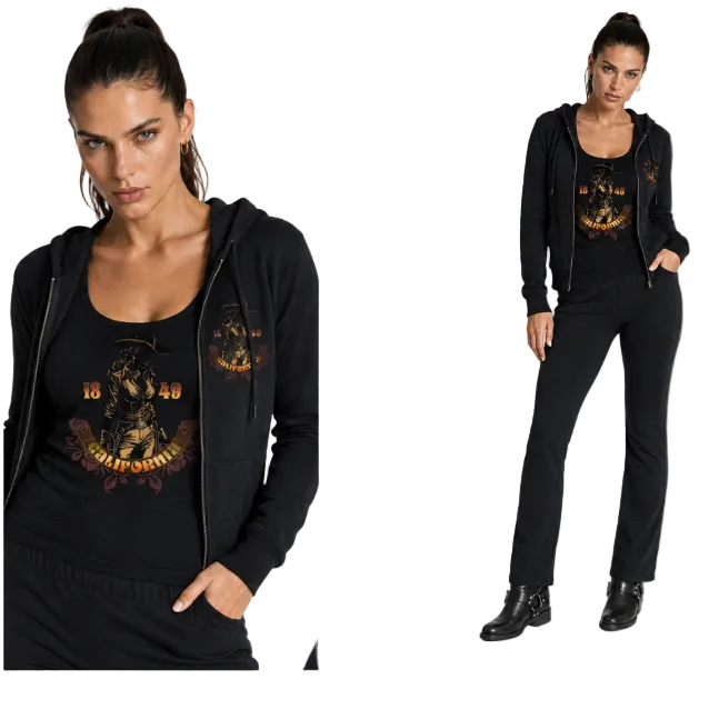 California Outlaw Women's  Organic Zip Hoodie