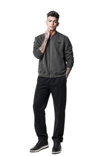 California O.G. Essential Zip-Up Fleeced Varsity Jacket