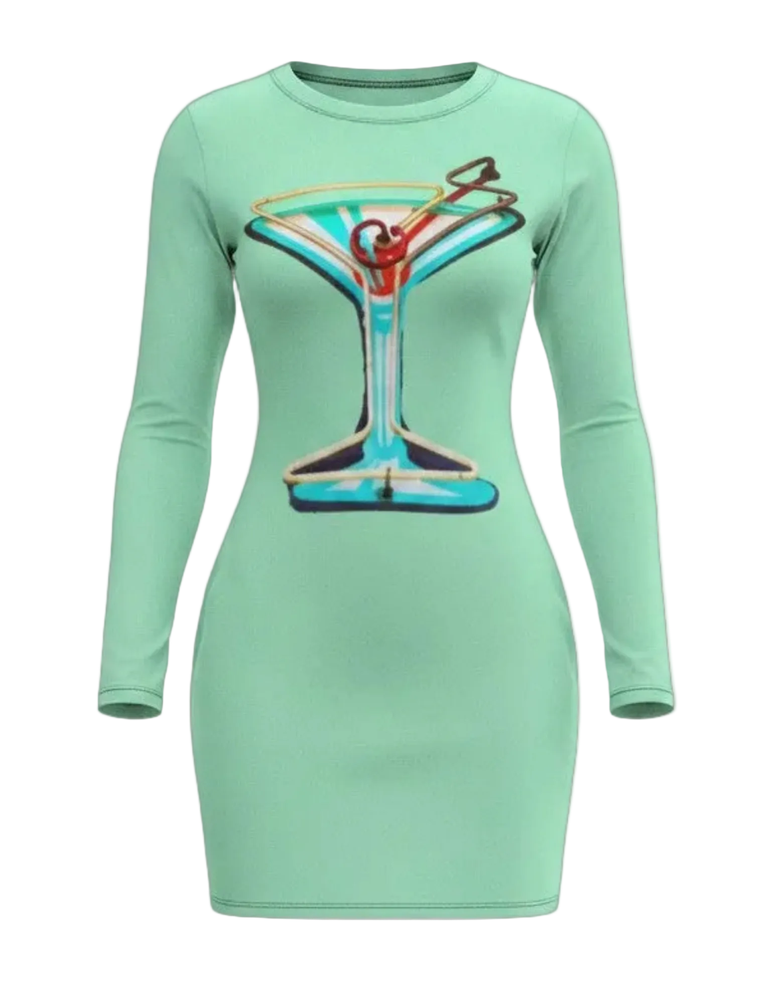 Vintage Martini Women's Long Sleeve Dress Main image
