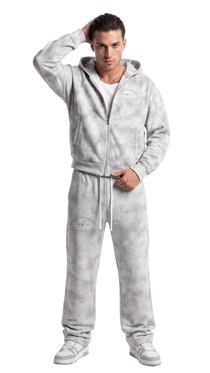 California O.G. Men's Dirty Washed Zip-Up Fleece Hoodie