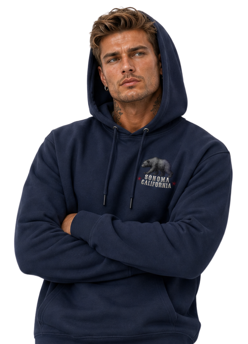 Cali Bear Men's Hoodie