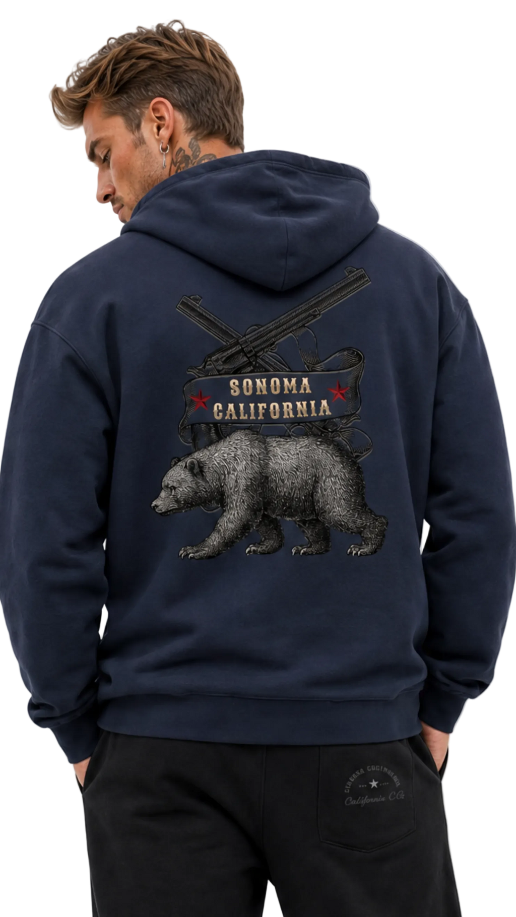 Cali Bear Men's Hoodie