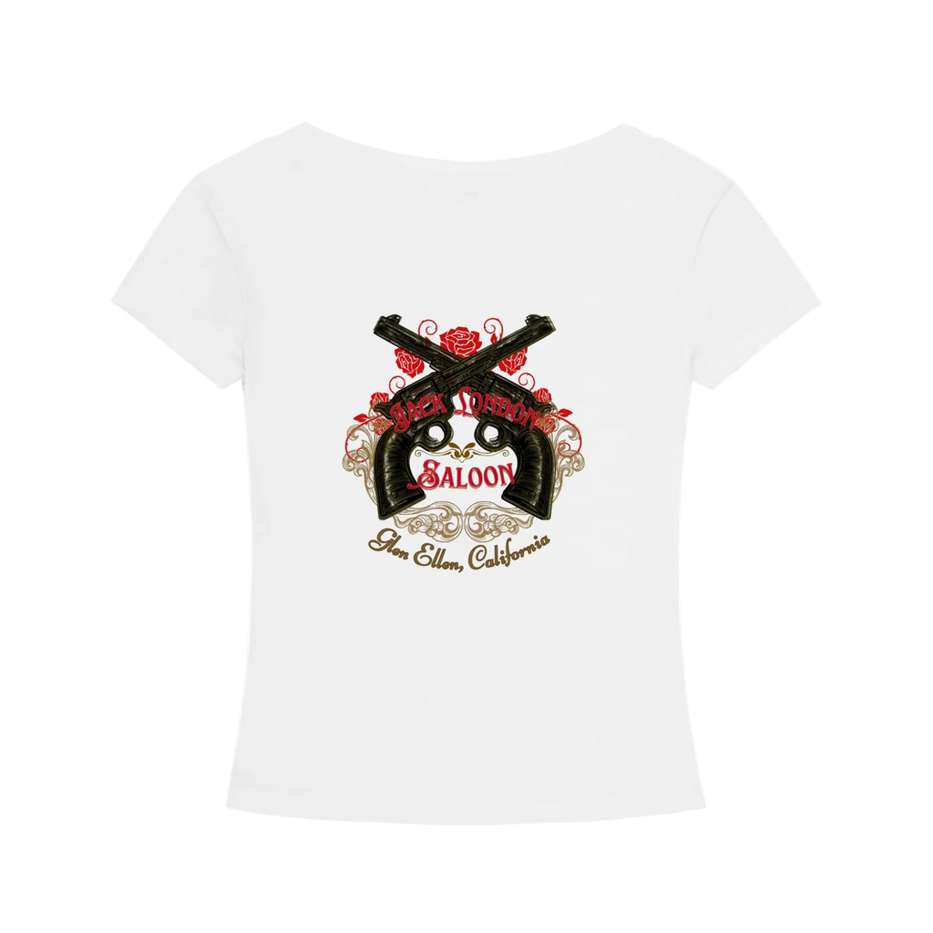Saloon Silhouette V-Neck T-Shirt