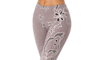 Rose Lace Print Women's High-Waist Legging