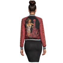 Pinot Noir Pinup Women's Bomber Jacket