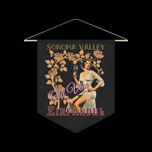 SONOMA VALLEY ZINFANDEL Pennant Wall Decor