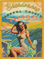 CHARDONNAY PINUP FLEECE BLANKET - Blankets from Printify