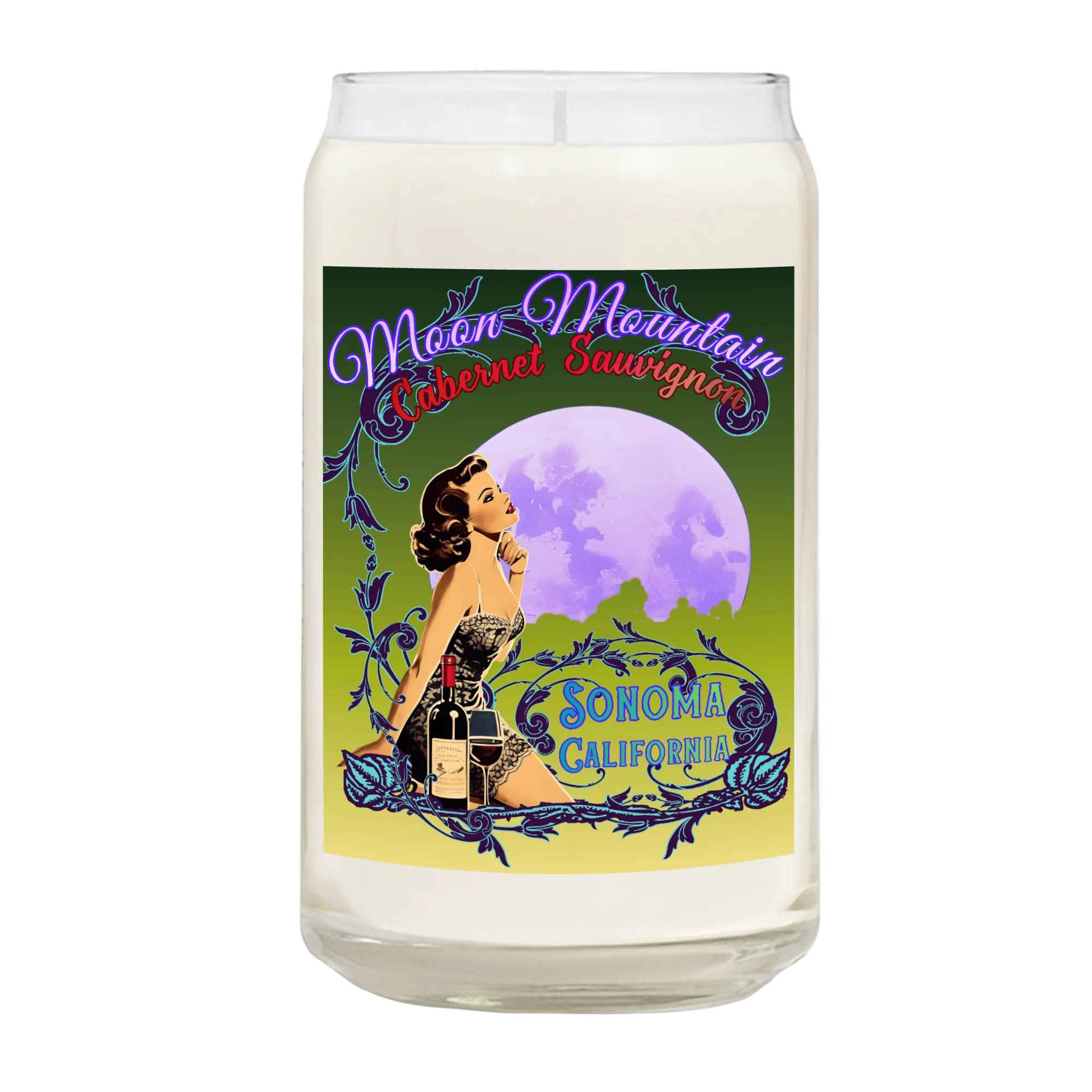 Moon Mountain Cabernet Candle - Candles from Sonoma Rebel Main image