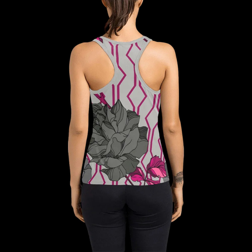 Retro Geometric Racerback Tank