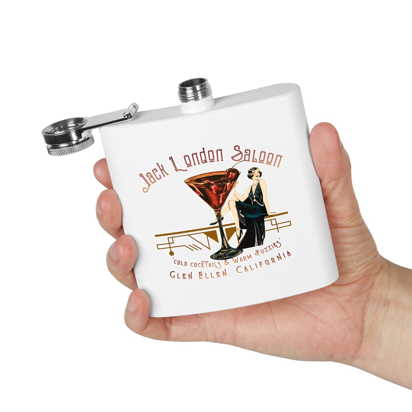 Jack London Saloon Vintage Cocktail Flask