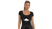 Valley of the Moon V-Neck Bodycon Women's T-Shirt