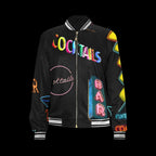 Vintage Neon Cocktails Bomber Jacket