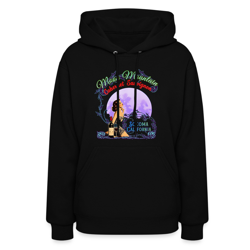 MOON MOUNTAIN CABERNET PINUP Women's Hoodie - Hoodies from Spreadconnect