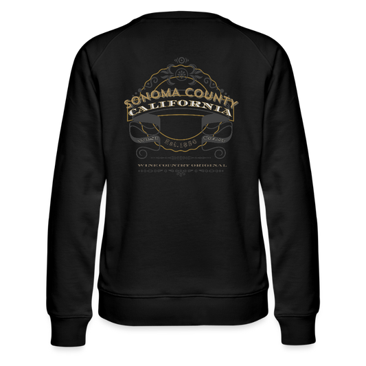 WINE COUNTRY ORIGINAL Women’s Sweatshirt - black