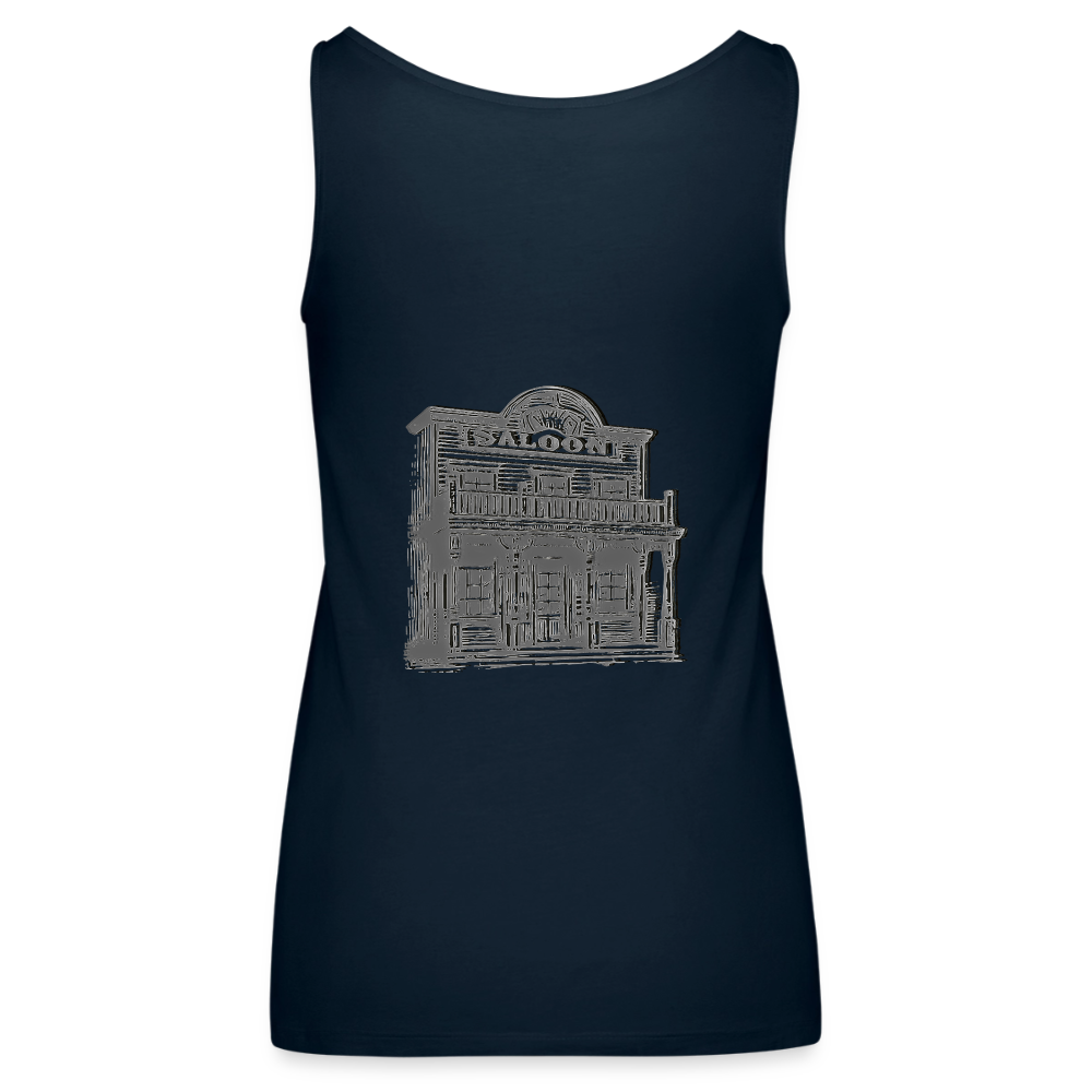 Glen Ellen Vintage Emblem Women’s Premium Tank Top - deep navy