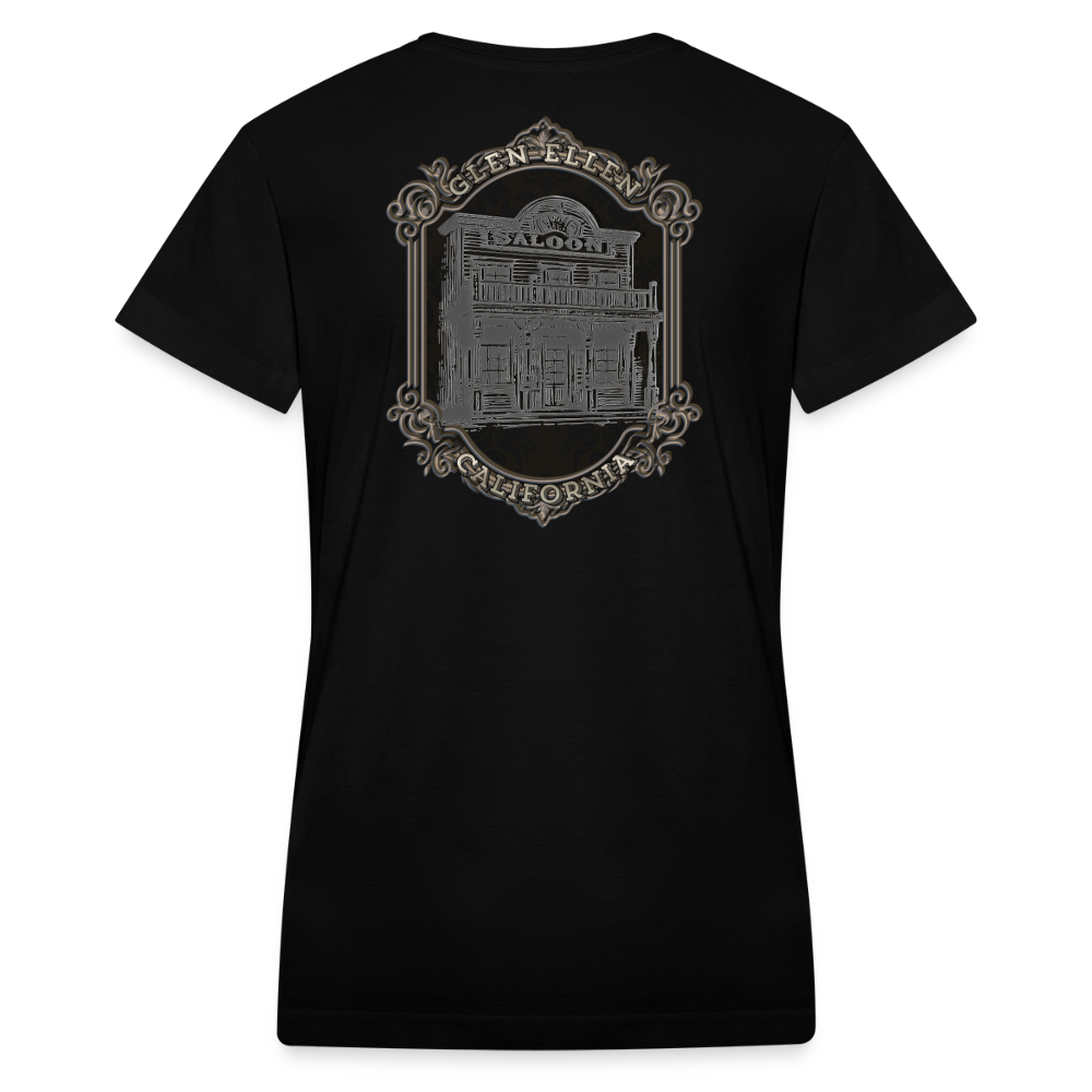 Glen Ellen Vintage Emblem Women's V-Neck T-Shirt - black