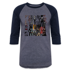 Baseball T-Shirt - heather blue/navy