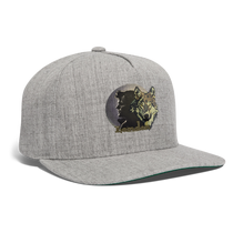 London Wolf Snapback Baseball Cap - heather gray