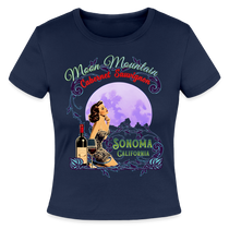 Moon Mountain Cabernet Slim Fit Women's T-Shirt - T-Shirts from Spreadconnect