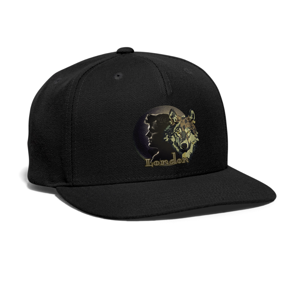 London Wolf Snapback Baseball Cap - black Main image