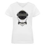 Glen Ellen Vintage Emblem Women's V-Neck T-Shirt - white