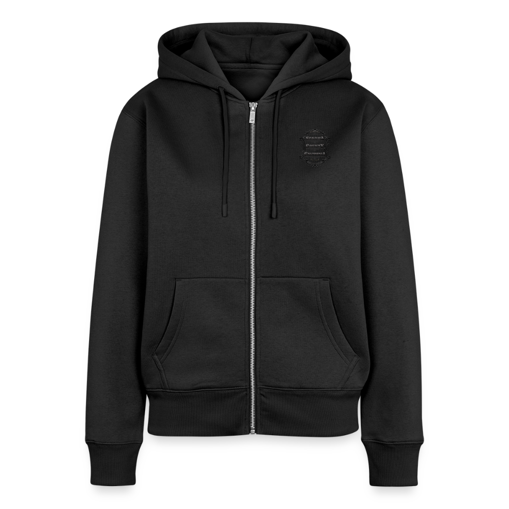 Sonoma County Emblem Women's Full Zip Hoodie - black