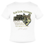 Jack London Moon Slim Fit Rib Women's T-Shirt - white