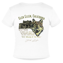 Jack London Moon Slim Fit Rib Women's T-Shirt - white