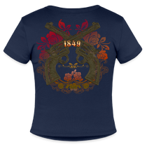 California Cowgirl Fitted Cotton/Poly T-Shirt - navy