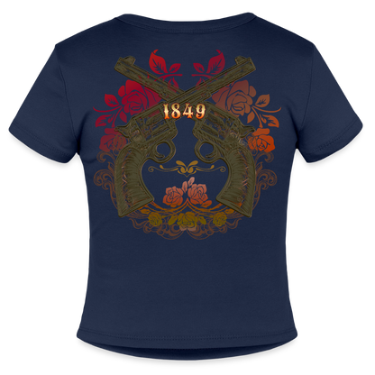 California Cowgirl Fitted Cotton/Poly T-Shirt - navy