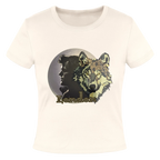 Jack London Moon Slim Fit Rib Women's T-Shirt - natural