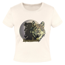 Jack London Moon Slim Fit Rib Women's T-Shirt - natural
