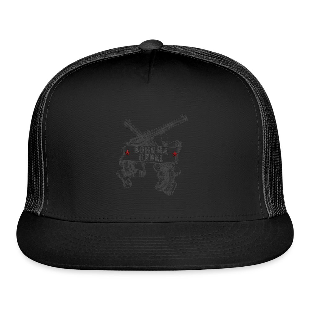 SONOMA REBEL Trucker Hat - black/black