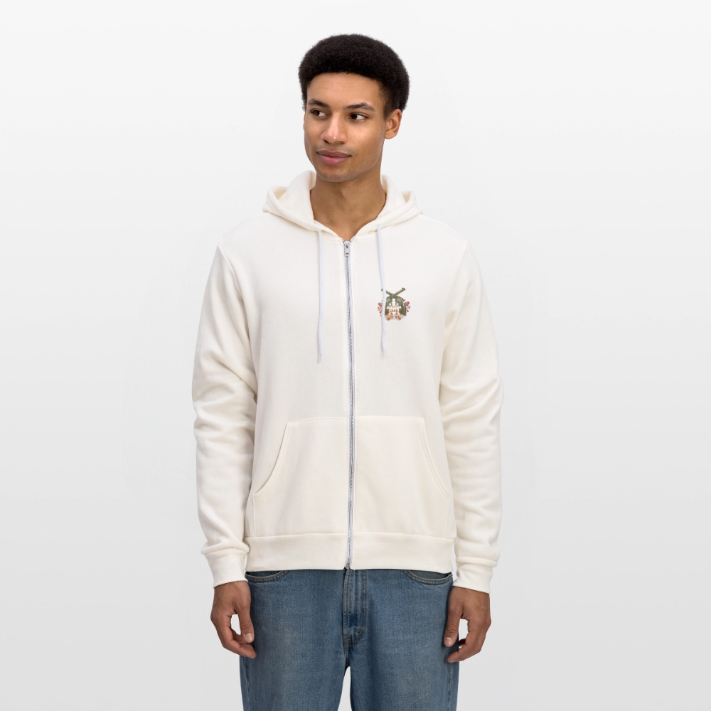 Vintage Outlaw Unisex Full Zip Hoodie - vintage white
