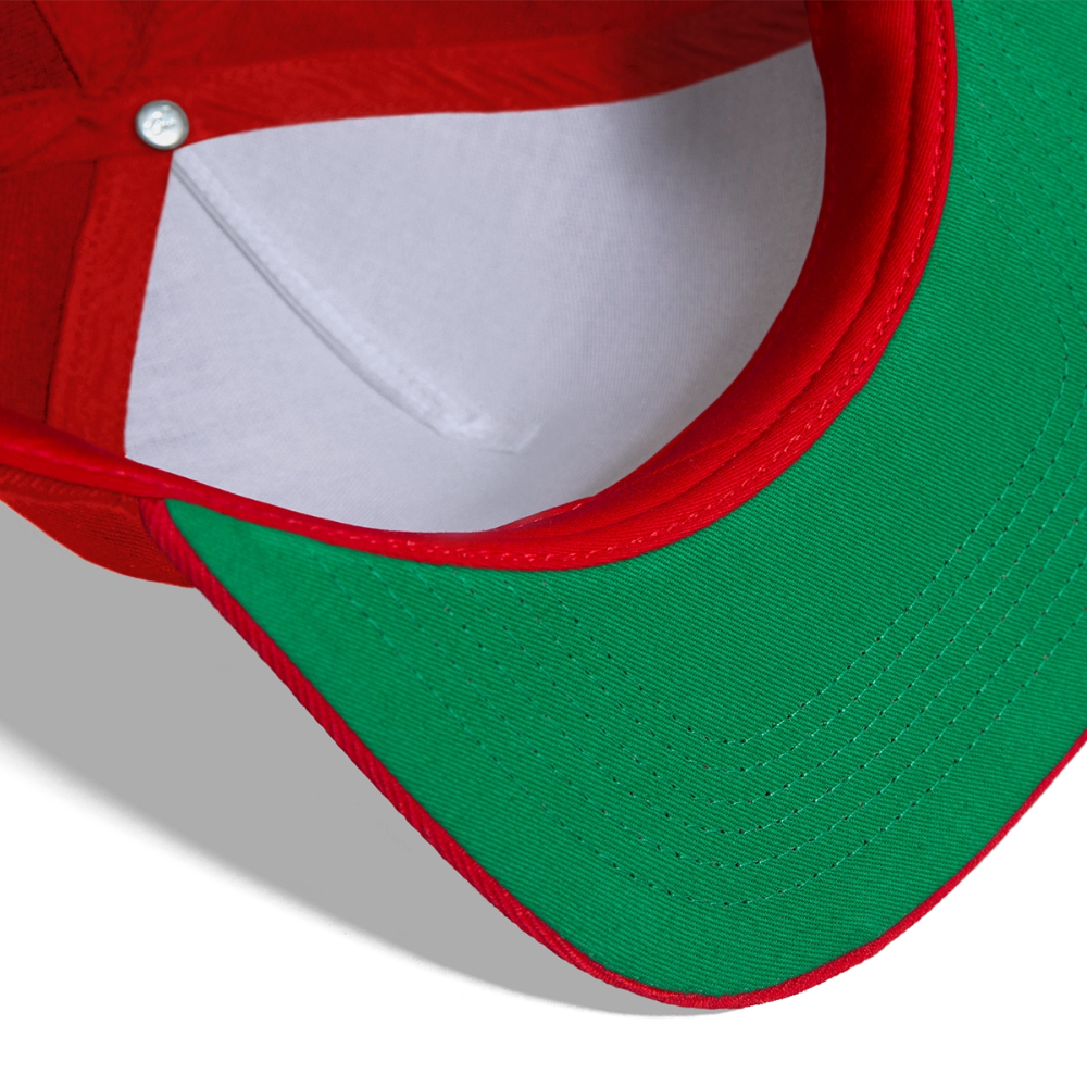 California Outlaw Snapback Baseball Cap - red